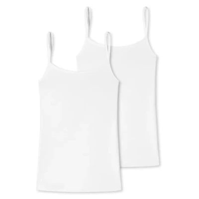 Abbildung von Uncover by Schiesser Cotton Spaghetti Top 2er Pack (3XL Weiß)