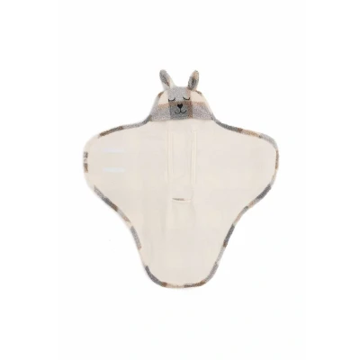 Abbildung von Jollein 032 566 68050 Einschlagdecke Hase Check Boucle (100x105 cm)
