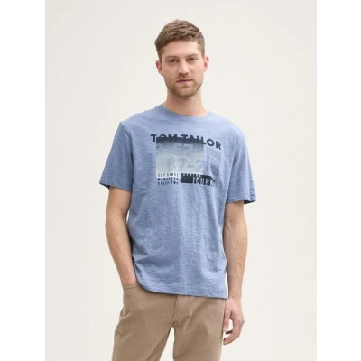 Abbildung von TOM Tailor Tshirt print, Herren, Größe: XXL, Dove blue