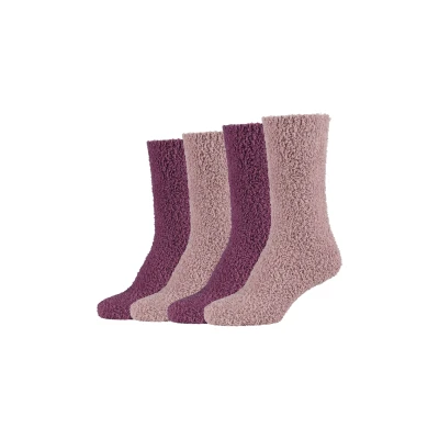 Abbildung von camano Online COSY Socks 4 PACK Socken, Damen, Größe: 35 38, Damson