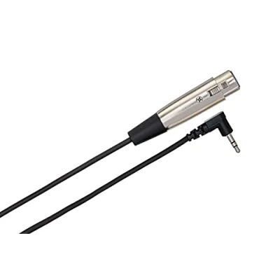 Abbildung von Hosa XVS 102F, Camcorder Microphone Cable, XLR3F to Right angle 3.5 mm TRS, 2 ft