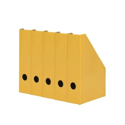Abbildung von Landre Stehsammler A4, aus stabilem Karton, 7cm breit, gelb, 5 Stück