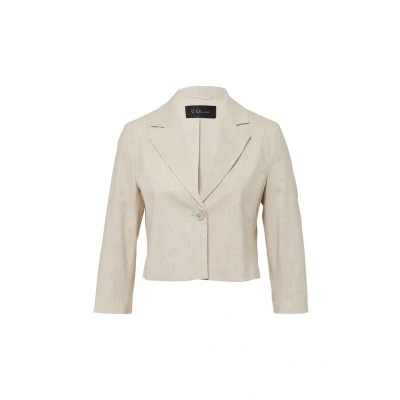 Abbildung von s.Oliver Black Label AUS IN Melierter Optik Blazer, Damen, Größe: 40, Helles beige