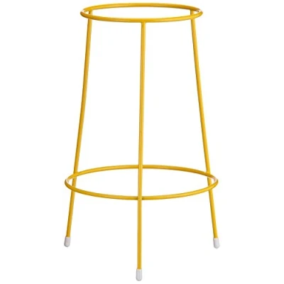 Abbildung von neoLab Stahl Epoxidharzbeschichtet Ständer für Vernichtungsbeutel, Klein, Gelb, 250mm Höhe