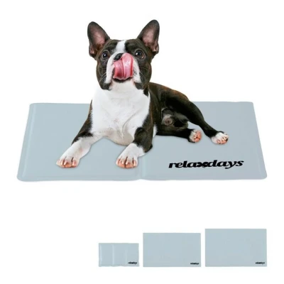 Abbildung von relaxdays Hundematte Kühlmatte Hund grau, 40 x 50 cm