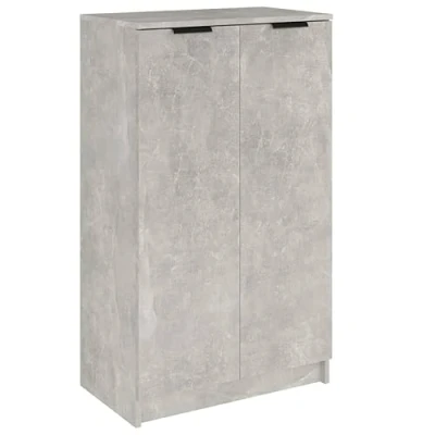 Abbildung von vidaXL Schuhschrank Schuhablage Schuhregal Schuhständer Schuhaufbewahrung Schuhorganizer Schuhkommode Betongrau 59x35x100cm Holzwerkstoff