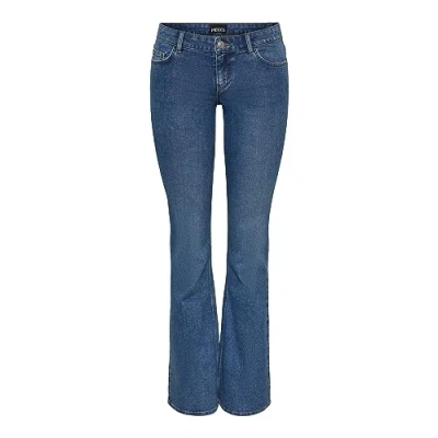 Abbildung von PIECES Damen Pcpeggy Lw Flared Mb Jeans Noos Bc, Medium Blue Denim, M / 30L