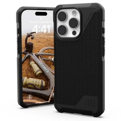 Abbildung von Apple iPhone 16 Pro Hülle MagSafe Silikon UAG Soft Case/Backcover Handyhülle Schwarz Shockproof/Stoßfest