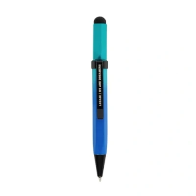 Abbildung von Legami Mini Touchpen 0,8 Durchmesser x Höhe 9,6 cm, Kugelschreiber, Schwarze Tinte, der Spitze 1,0 mm, Stift mit Gummi zum Tippen auf jedem Touchscreen Gerät