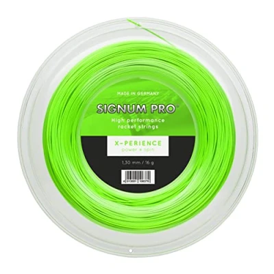 Abbildung von Signum Pro Tennis Saiten 1,30 X PERIENCE mm 16G Spule 200 m 660 FT, grün, 1.30