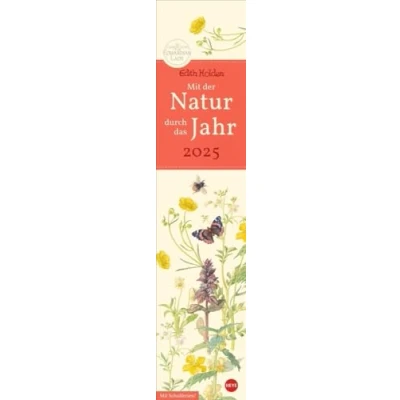 Abbildung von Edith Holden: Mit der Natur durchs Jahr Kalender 2025: Werke britischen Künstlerin in einem länglichen Kalender. Wunderschöne Zeichnungen im Jahres Wandkalender 2025.