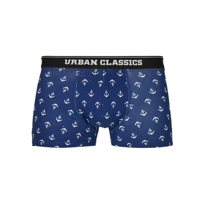 Abbildung von Urban Classics 5PACK Boxershorts, Herren, Größe: 4XL, Anchor aop+blk+blk+cha+cha
