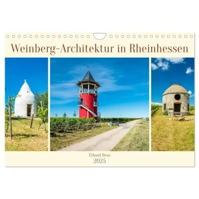 Abbildung von Weinberg Architektur in Rheinhessen (Wandkalender 2025 DIN A4 quer), CALVENDO Monatskalender