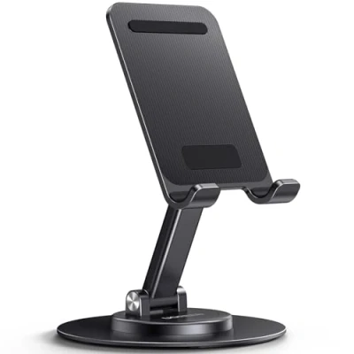 Abbildung von UGREEN Handy Ständer 360 Drehbare, Faltbarer Handyhalterung, Handyständer Höhenwinkel Verstellbar Kompatibel mit iPhone 15 14 13 12 Pro Max Plus, Galaxy S24 Ultra, Pixel 8, Redmi Note13, iPad Mini