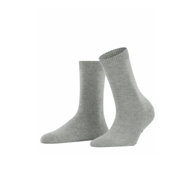 Abbildung von FALKE Damen Cosy Wool W SO Wolle Kaschmir einfarbig 1 Paar Socken, Grau (Light Heather 3223) neu umweltfreundlich, 39 42