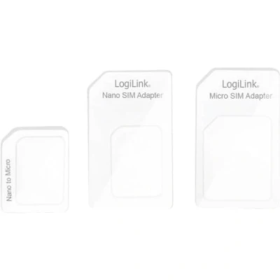 Abbildung von LogiLink AA0047 Dual SIM Karten Adapter für Micro und Nano