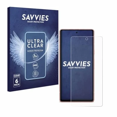 Abbildung von Savvies 6 Stück Schutzfolie für Google Pixel 7a Displayschutz Folie Ultra Transparent