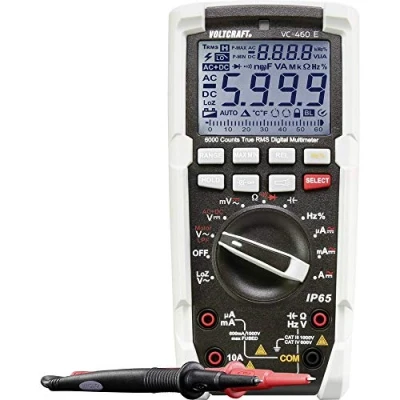 Abbildung von VOLTCRAFT Hand Multimeter kalibriert (ISO) digital Strahlwassergeschützt (IP65) CAT III 1000 V, IV 600 V Anzeige (Counts): 6000 (1590172)