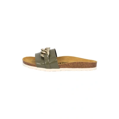 Abbildung von Palado GOZO Pantolette flach, Damen, Größe: 37, Khaki lack Schuhe