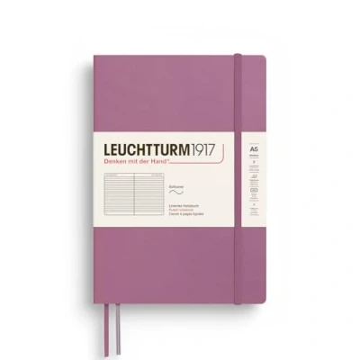 Abbildung von LEUCHTTURM1917 372202 Notizbuch Medium A5, Softcover Schreibbuch, 123 nummerierte Seiten, Dusty Rose, liniert
