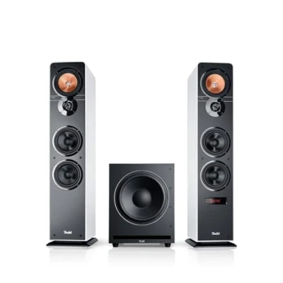 Abbildung von Teufel ULTIMA 40 AKTIV Club Edition Lautsprechersystem (Bluetooth, AUX, HDMI, Kabellos, Kabelgebunden, 260 W, Integrierter Verstärker mit stattlichen 2 x 130 Watt)