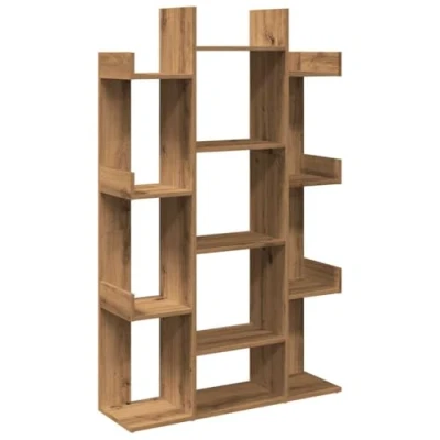 Abbildung von vidaXL Bücherregal Artisan Eiche 86x25,5x140 cm Holzwerkstoff, Bücherschrank, Lagerschrank, Schrank, Bücherschränke, Lagerregal, Regal
