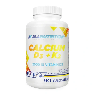 Abbildung von ALLNUTRITION Adaptogene für bessere Immunität und Ausgeglichenheit Tägliches Ernährungselement Gesunde Ergänzung Trainingsunterstützung Vitamine Mineralien 90 Kapseln Calcium D3 + K2