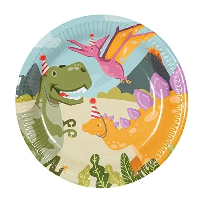 Abbildung von Zeichen Dinosaurus Party 23cm 10 Stück