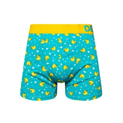 Abbildung von Dedoles Boxershorts Herren &amp; Jungen Unterwäsche Trunks Baumwolle lustige Designs Dinosaurier Hamster Spiele Maulwurf Geschenk, Farbe Blau, Motiv Enten Unterhose, Gr. XL