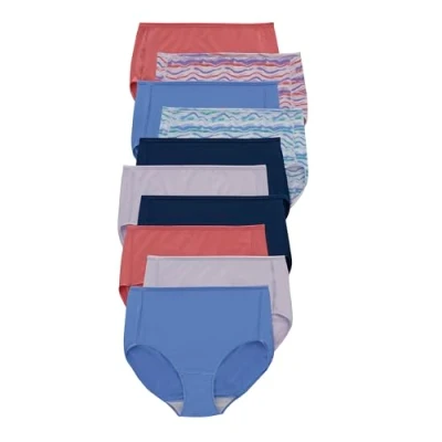 Abbildung von Hanes Damen Cool Comfort Slips, Mikrofaser, 10er Pack Slip, Assorted, 38