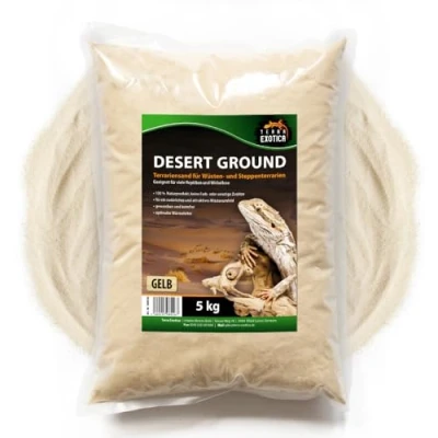 Abbildung von Terrariensand Desert Ground in 5, 10 oder 25 Kg Wüstensand für EIN natürliches Wüstenumfeld im Terrarium natürlicher Bodengrund (5 Kg)