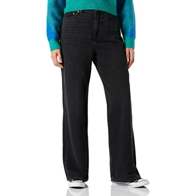 Abbildung von JJXX Tokyo WIDE HIGH Waist Flared Jeans, Damen, Größe: 28x34, Black