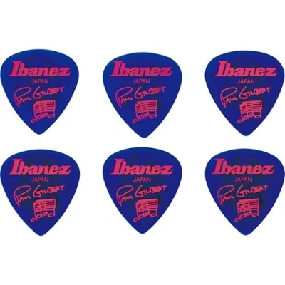 Abbildung von Ibanez Signature Series Plectrums Paul Gilbert Pack Of 6 Jewel Blue