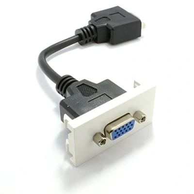 Abbildung von Fertig Gemacht Unterputzdose Module SVGA 15 Polig Buchse Panel Montage Stummel cm [SVGA DB15 Socket]