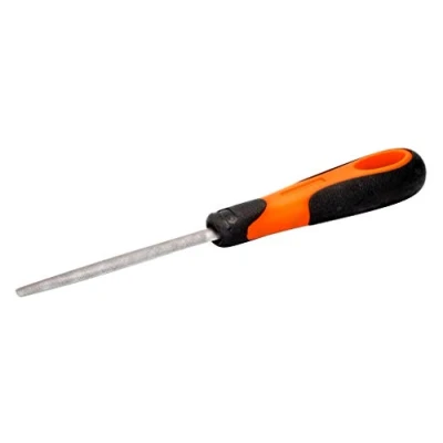 Abbildung von Bahco ERGO 1 210 08 2, Datei, Halbrundfeile, Vorfeile, Kunststoff, Schwarz, Orange, Ergonomisch, Anti Rutsch Griff