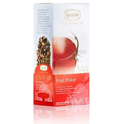 Abbildung von Ronnefeldt Fruit Power &quot;Joy of Tea&quot; Früchtetee mit Erdbeer Himbeergeschmack, 15 Teebeutel, 54 g