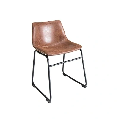 Abbildung von riess ambiente Esszimmerstuhl DJANGO vintage braun, Esszimmer · Microfaser Metall Modern Design