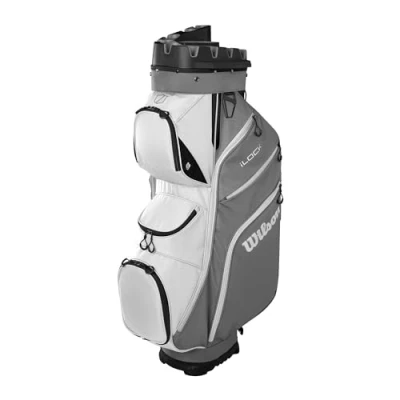 Abbildung von I Lock Golftasche Cartbag Grau Weiß Schwarz
