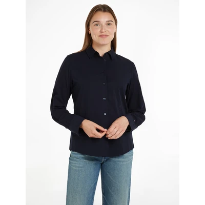 Abbildung von Tommy Hilfiger Hemdbluse &quot;ESS POPLIN REGULAR SHIRT&quot;, mit Popeline, gesticktem Logo
