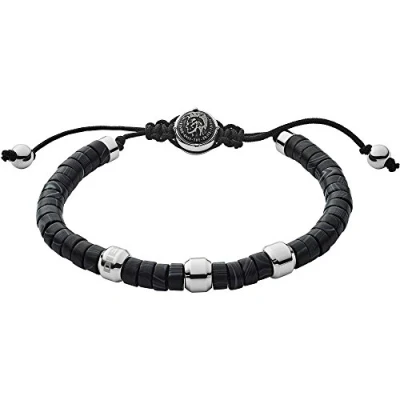 Abbildung von Diesel Beads Armband, Herren, Größe: One Size, Schwarz
