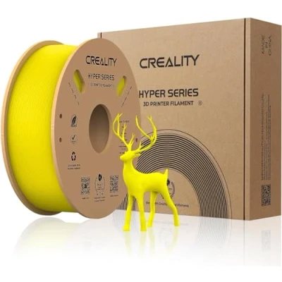 Abbildung von Creality Official Hyper PLA Filament Gelb 1KG, 3D Drucker für Hochgeschwindigkeitsdruck, langlebig und widerstandsfähig, glatt, Überhang Leistung Maßgenauigkeit +/ 0.03mm, 2.2lbs/Spool