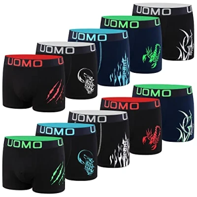 Abbildung von L&amp;K 10er Pack Herren Boxershorts Men Retroshorts mit tollem Muster Sommer Baumwolle 1120 XL