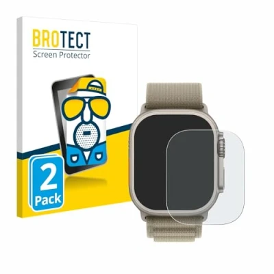 Abbildung von BROTECT Entspiegelungs Schutzfolie für Apple Watch Ultra 2 (49 mm) (2 Stück) Matte Displayschutz Folie, Anti Reflex, Fingerprint
