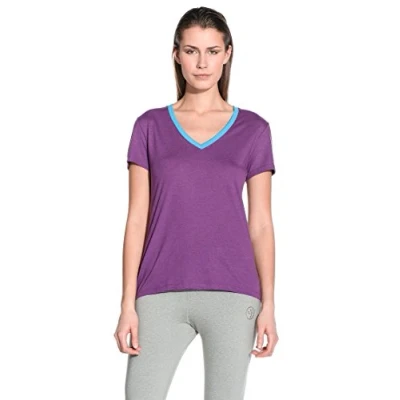 Abbildung von Zumba Fitness Damen WT Top Dip It Low V Neck, Cut N Paste Purple, L