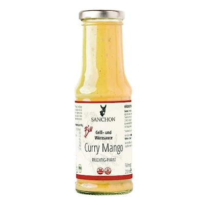 Abbildung von Sanchon Grillsauce mit Curry &amp; Mango (210 ml) Bio