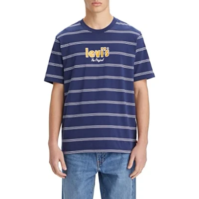 Abbildung von Levi&#039;s Herren Ss Relaxed Fit Tee T Shirt,Tassel Naval Academy,M