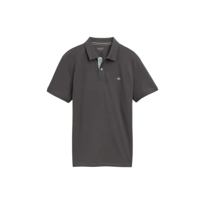 Abbildung von TOM Tailor Basic WITH Contrast Poloshirt, Herren, Größe: Small, Dark shadow