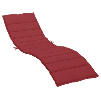 Abbildung von vidaXL Sonnenliege Auflage, Liegenauflage Outdoor, Polster Auflage für Gartenliege Liegestuhl, Polsterauflage, Weinrot 200x50x3cm Oxford Gewebe