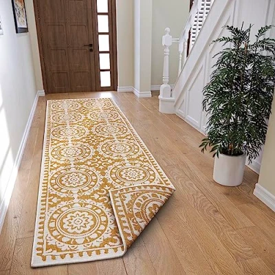 Abbildung von NORTHRUGS Läufer &quot;Jardin&quot;, rechteckig, Wendeteppich, In &amp; Outdoor, Vintage, Balkon, Garten, Wohnzimmer, Flur