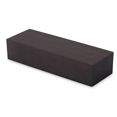 Abbildung von Keenso Ebenholz Schnittholz, 12 * 4 2,5 cm Schwarz Schnittholz Blank DIY Material für Musikinstrumente Werkzeuge Griffe von Werkzeugen Dekorationen